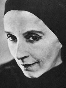 Photographie en noir et blanc de Karen Blixen.