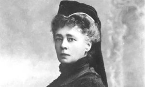 Photographie en noir et blanc de Bertha von Suttner, la baronne von Suttner