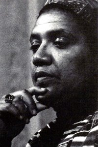 Photographie en noir et blanc d'Audre Lorde