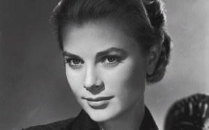 Photographie en noir et blanc de Grace Kelly