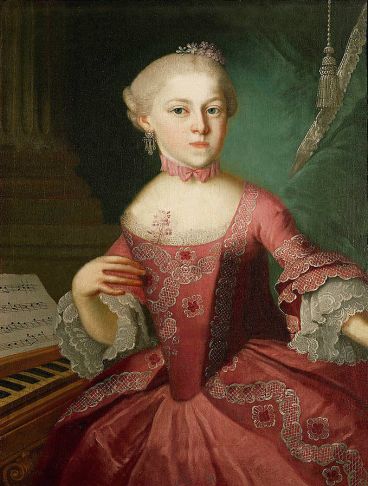 Maria Anna ou Nannerl Mozart, enfant