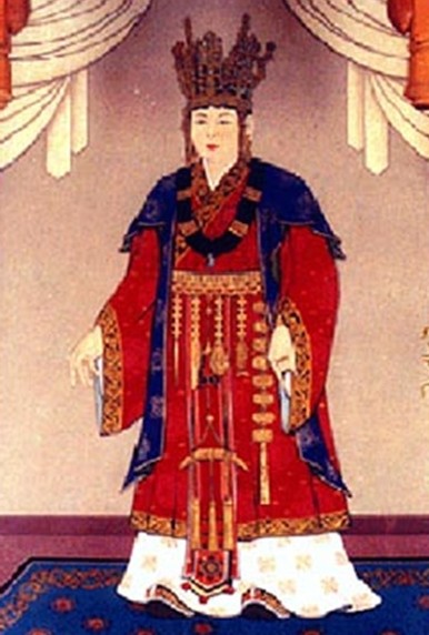 La reine Seondeok de Silla, royaume de Corée