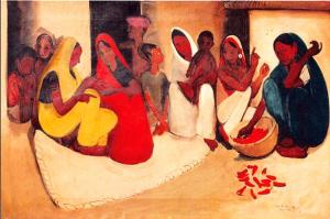 Amrita Shel Gil - Village scene 1938