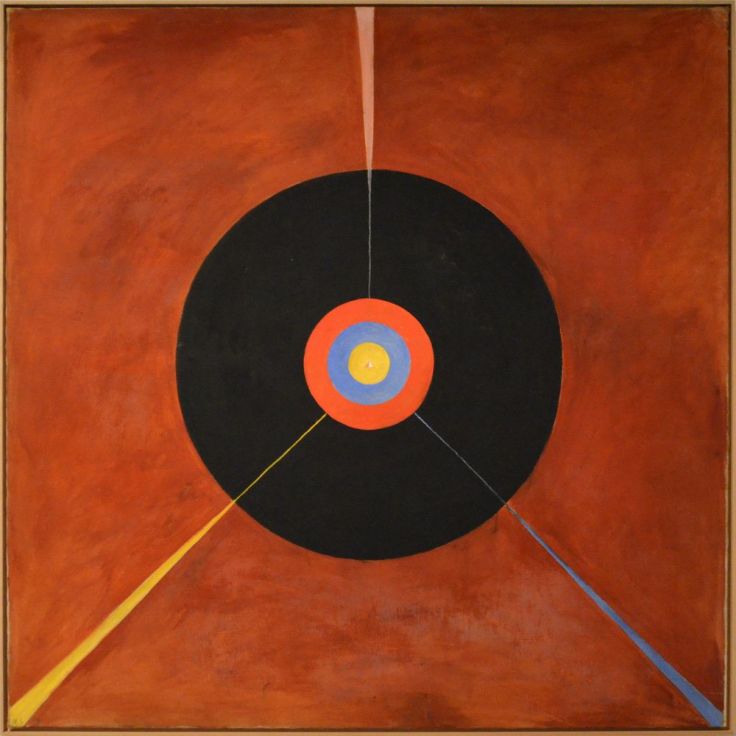 Cette image est un tableau abstrait d'Hilma af Klint