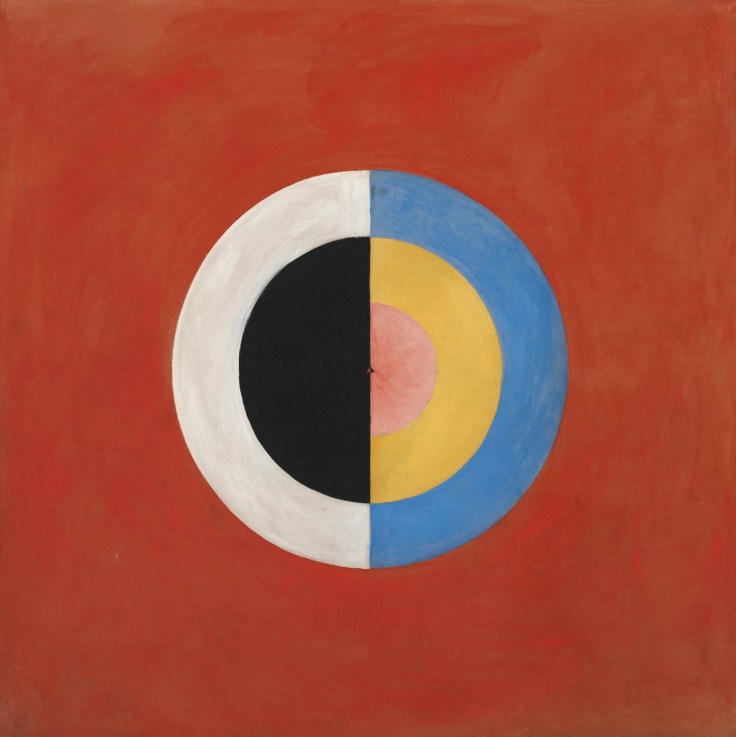 Cette image est un tableau abstrait d'Hilma af Klint