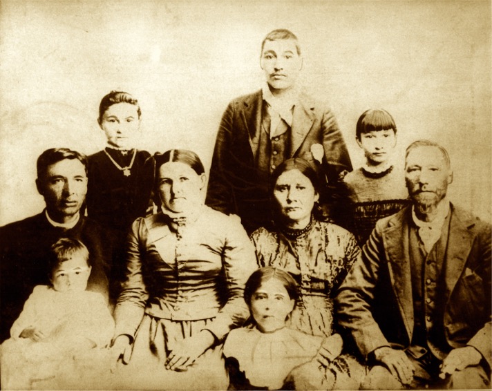 Photo de la famille Deloria - Sully vers 1895 (Mary Sully - mère - et Philip Joseph)