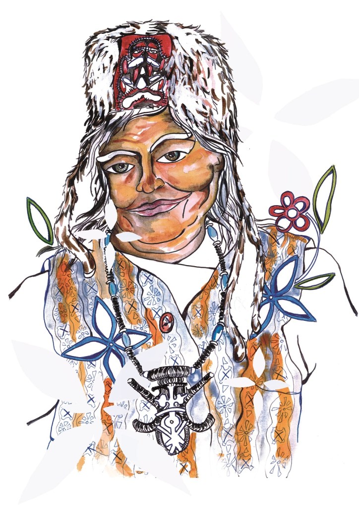 Dessin représentant Angela Sidney